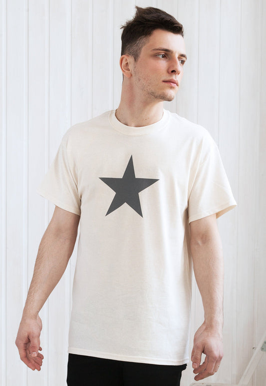 Star T Shirt Minimalist Abstract Geometric Streetwear Skater Fashion Retro 90s 80s 70s Y2K Graphic Design Printed Tee T-Shirt Mens Womens