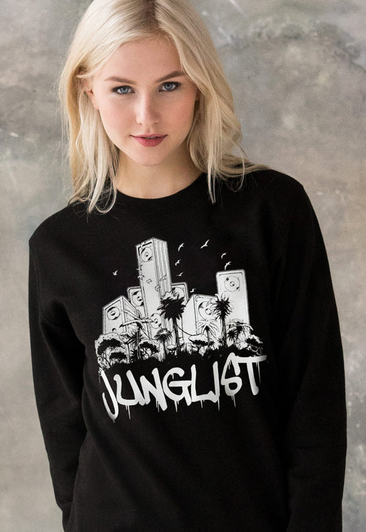 Junglist Sound System Sweatshirt Jungle Massive Drum and Bass & Female DJ Rave Music Womens Printed Sweatshirt Sweater Pullover Jumper Top