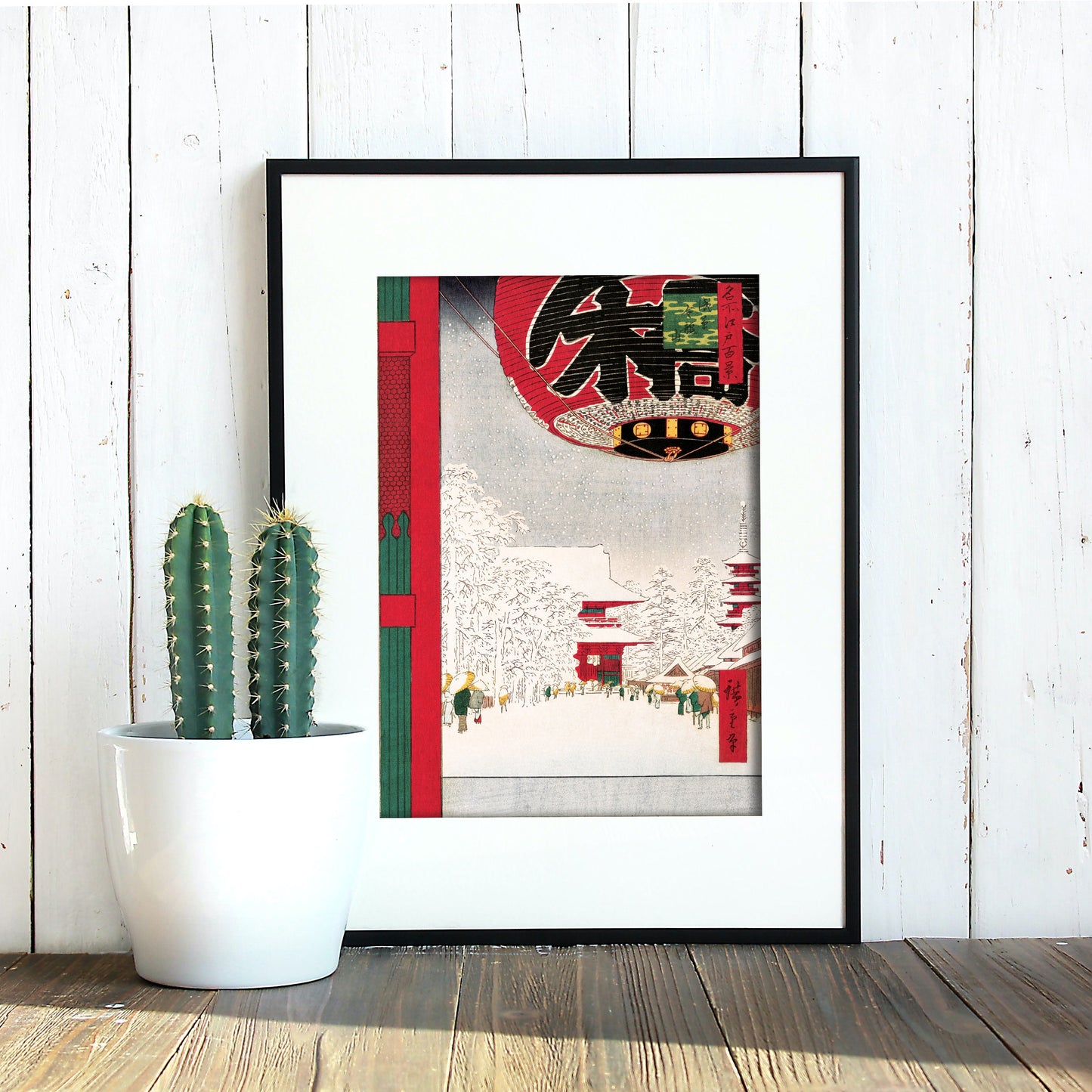 Japanese Ukiyo-e Art Greeting Cards Set of 10 - Christmas Card Xmas New Year Winter Woodblock Print Aesthetic Hiroshige Hokusai Haiku Basho