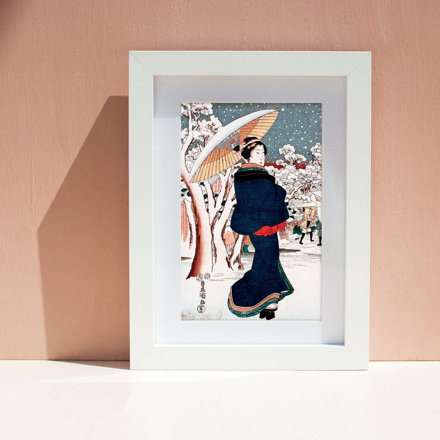 Japanese Ukiyo-e Art Greeting Cards Set of 10 - Christmas Card Xmas New Year Winter Woodblock Print Aesthetic Hiroshige Hokusai Haiku Basho