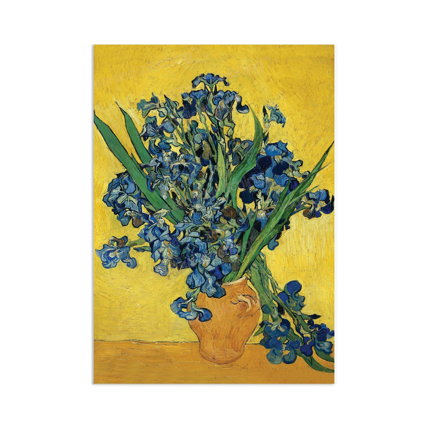 Impressionist Wall Art Print Poster Japanese Style Vincent Van Gogh Iris Irises Blossom Beautiful Floral Flowers Impressionism Painting A3