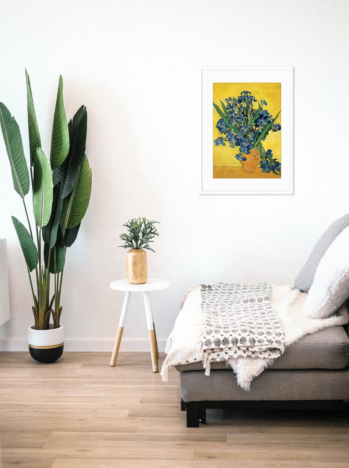 Impressionist Wall Art Print Poster Japanese Style Vincent Van Gogh Iris Irises Blossom Beautiful Floral Flowers Impressionism Painting A3