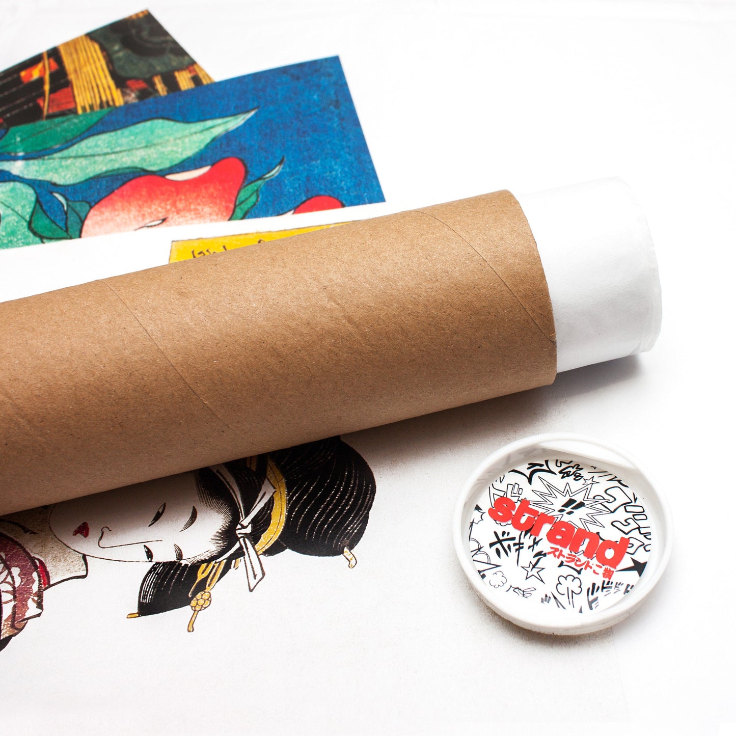 Japanese Ukiyo-e Art Print Poster Woodblock Wall Decor Rori Hakucho Chojun Utagawa Kuniyoshi Samurai Sword Tattoo Calligraphy Bushido A3