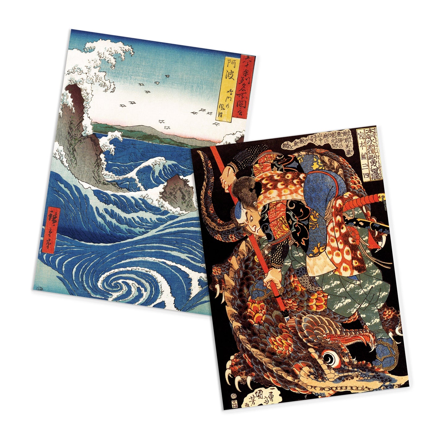 Japanese Ukiyo-e Art Postcards Set of 10 - Postcard Prints Pack Woodblock Art Print Aesthetic Hokusai Samurai Horror Geisha Cards Gift