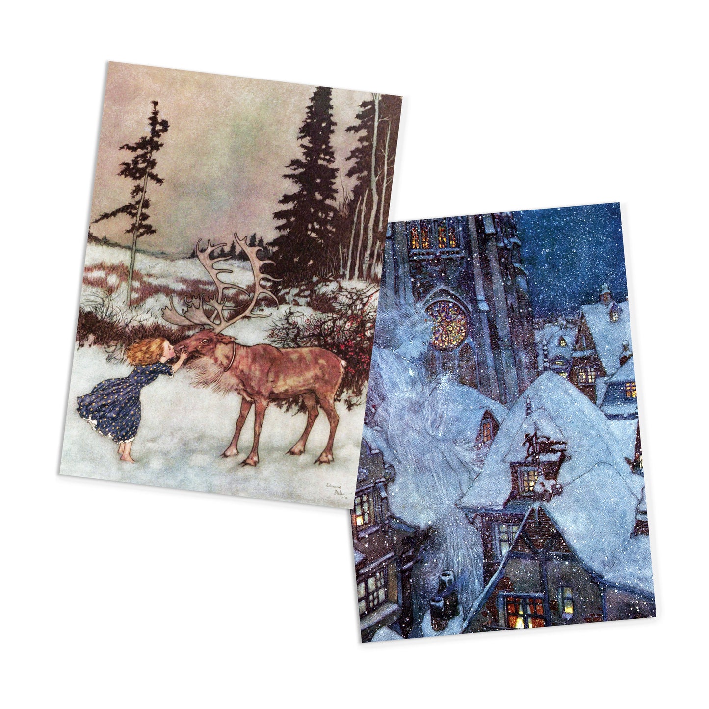 Fairy Tale Illustrations Art Postcards Set of 10 - Postcard Prints Pack Edmund Dulac Princess Pretty Beautiful Fairies Fairy Mermaid Cards