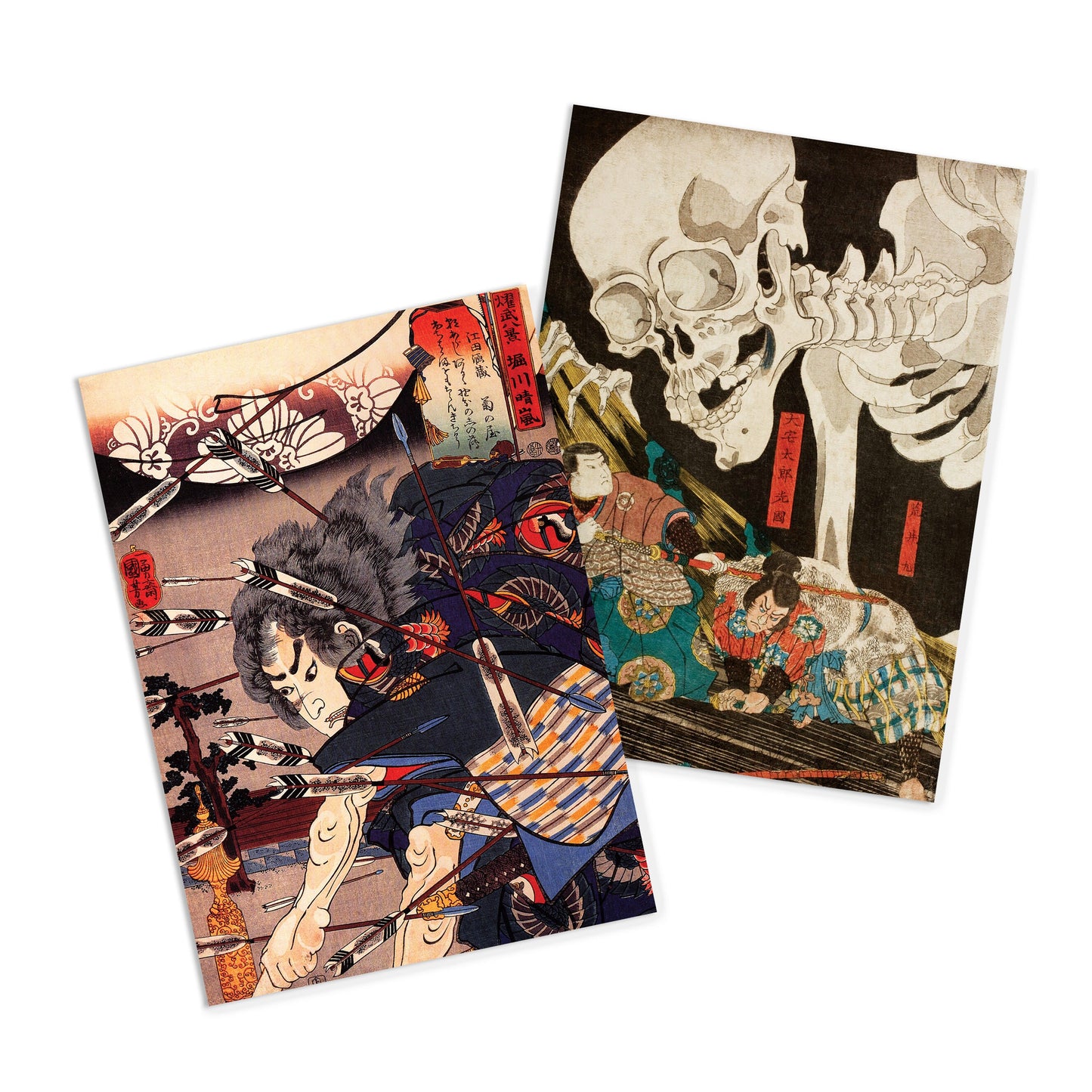 Japanese Ukiyo-e Art Postcards Set of 10 - Postcard Prints Pack Woodblock Art Print Aesthetic Hokusai Samurai Horror Geisha Cards Gift
