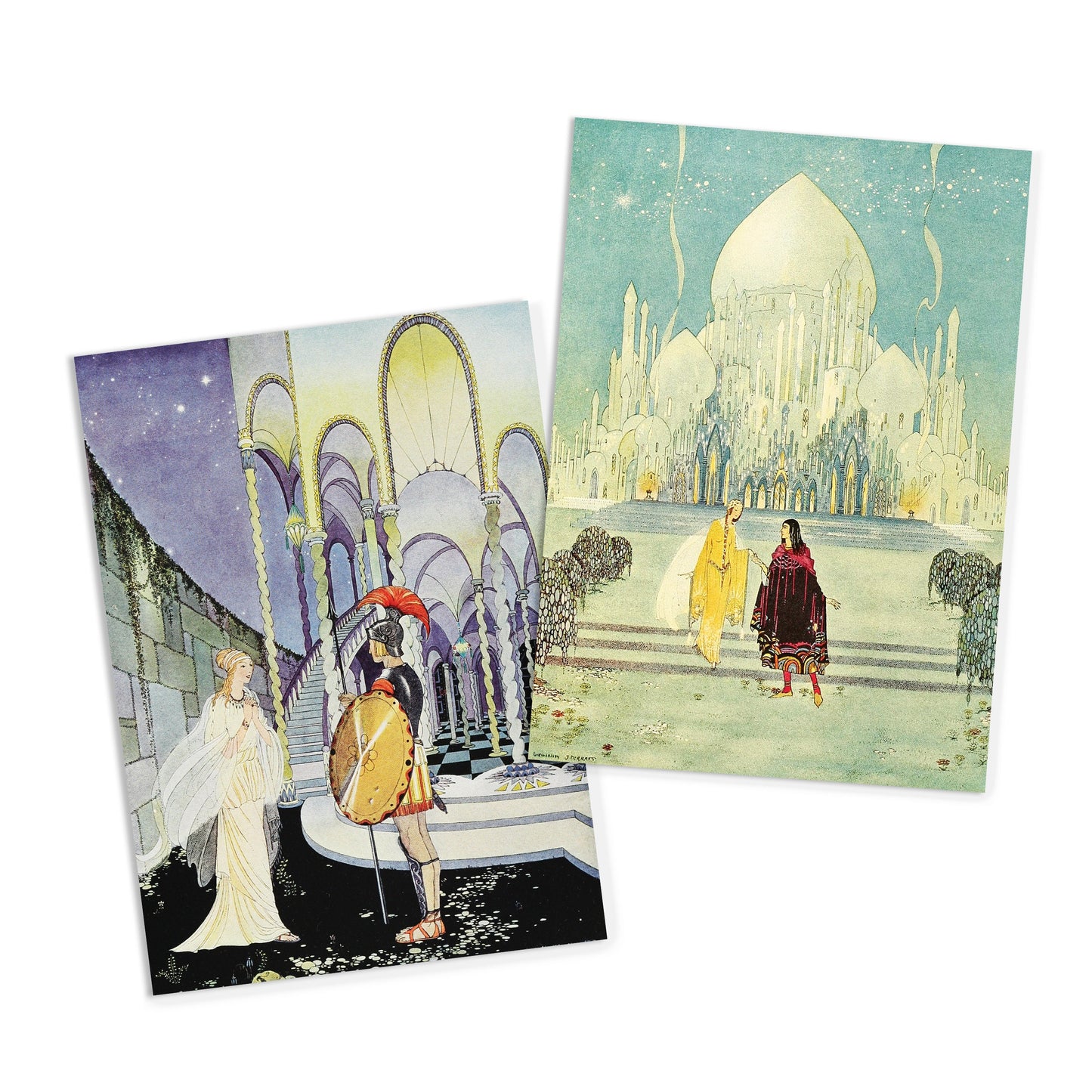Fairy Tale Illustrations Art Postcards Set of 10 - Postcard Prints Pack Virginia Frances Sterrett Pretty Beautiful Tanglewood Tales Cards