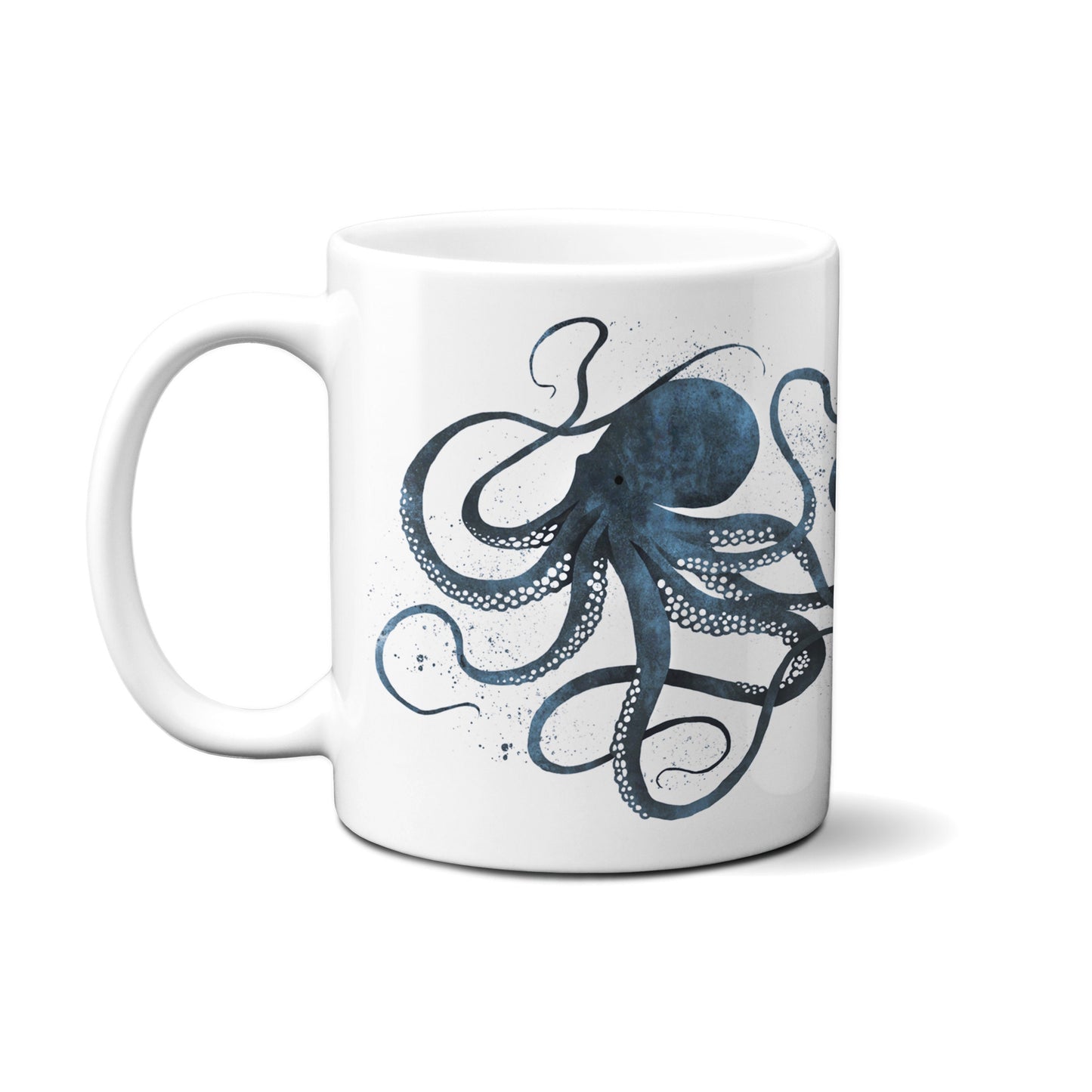 Japanese Octopus Ukiyo-e Art Mug Cup with Box Boxed Woodblock Print Samurai Tattoo Bushido Monster Kanji Gyotaku Japan Koi Calligraphy Gift