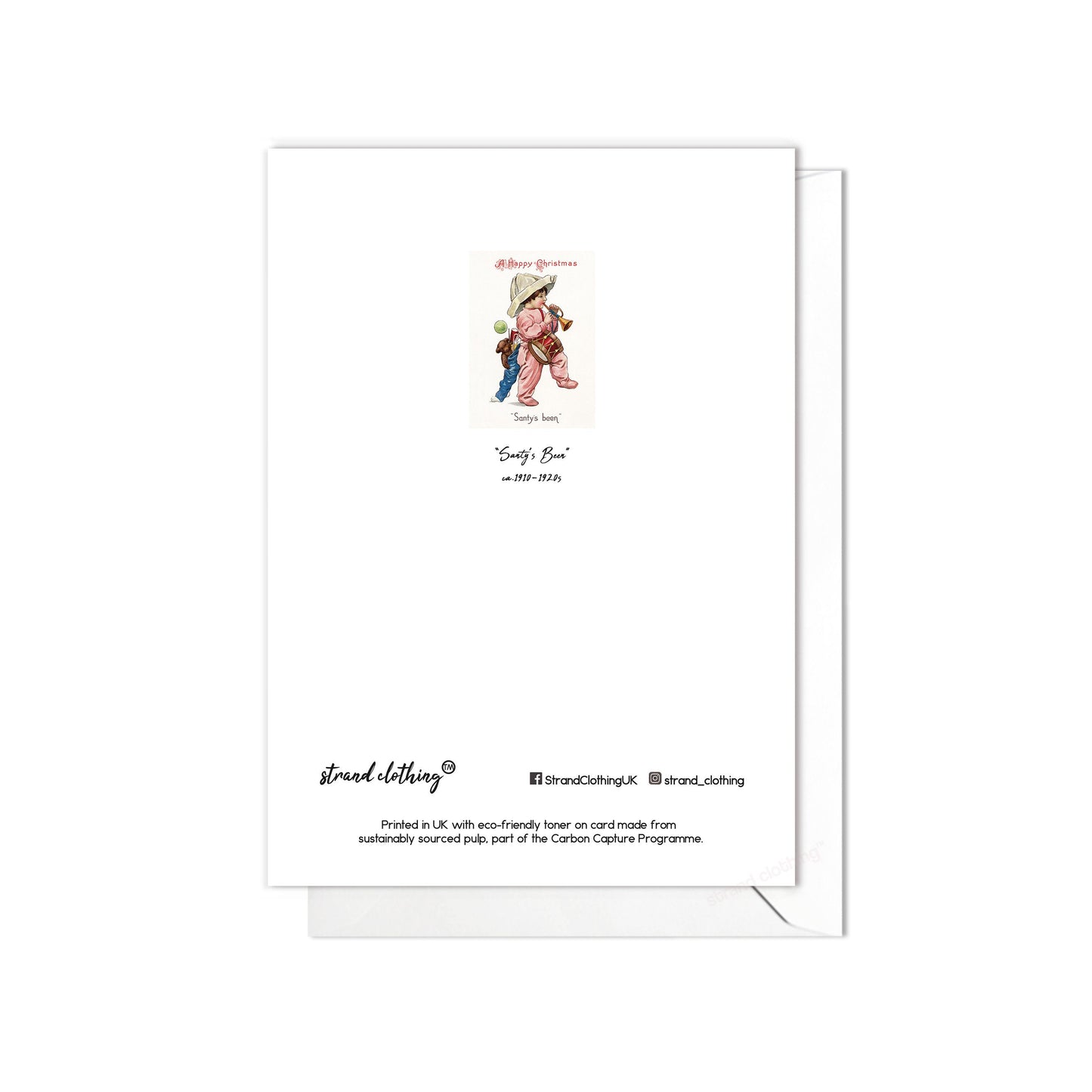 Victorian Greeting Cards Christmas Card Set Xmas Tree New Year Winter Edwardian British Vintage Old Retro Santa Child Cute Unique - S07