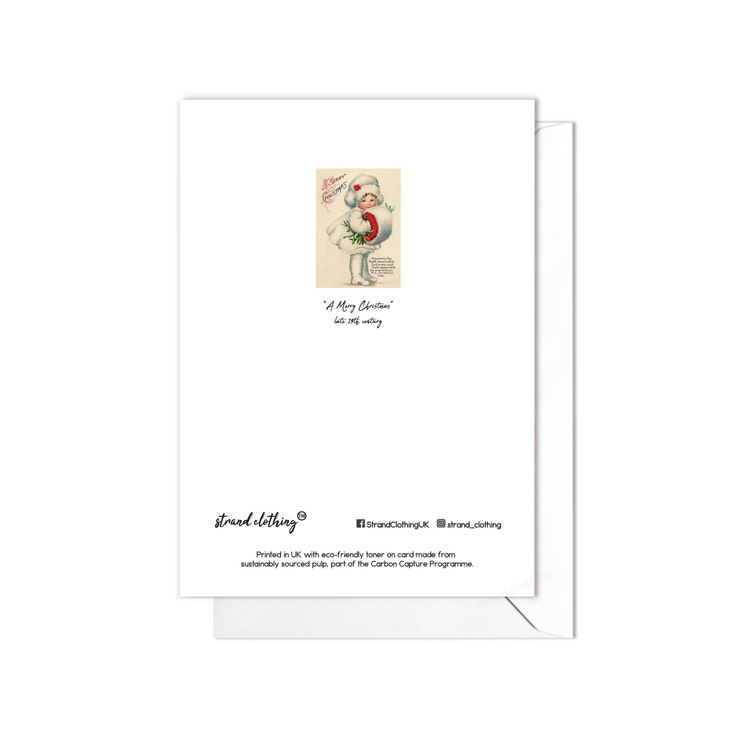 Victorian Greeting Cards Christmas Card Set Xmas Tree New Year Winter Edwardian English British Vintage Old Retro Santa Cute Adorable - F09