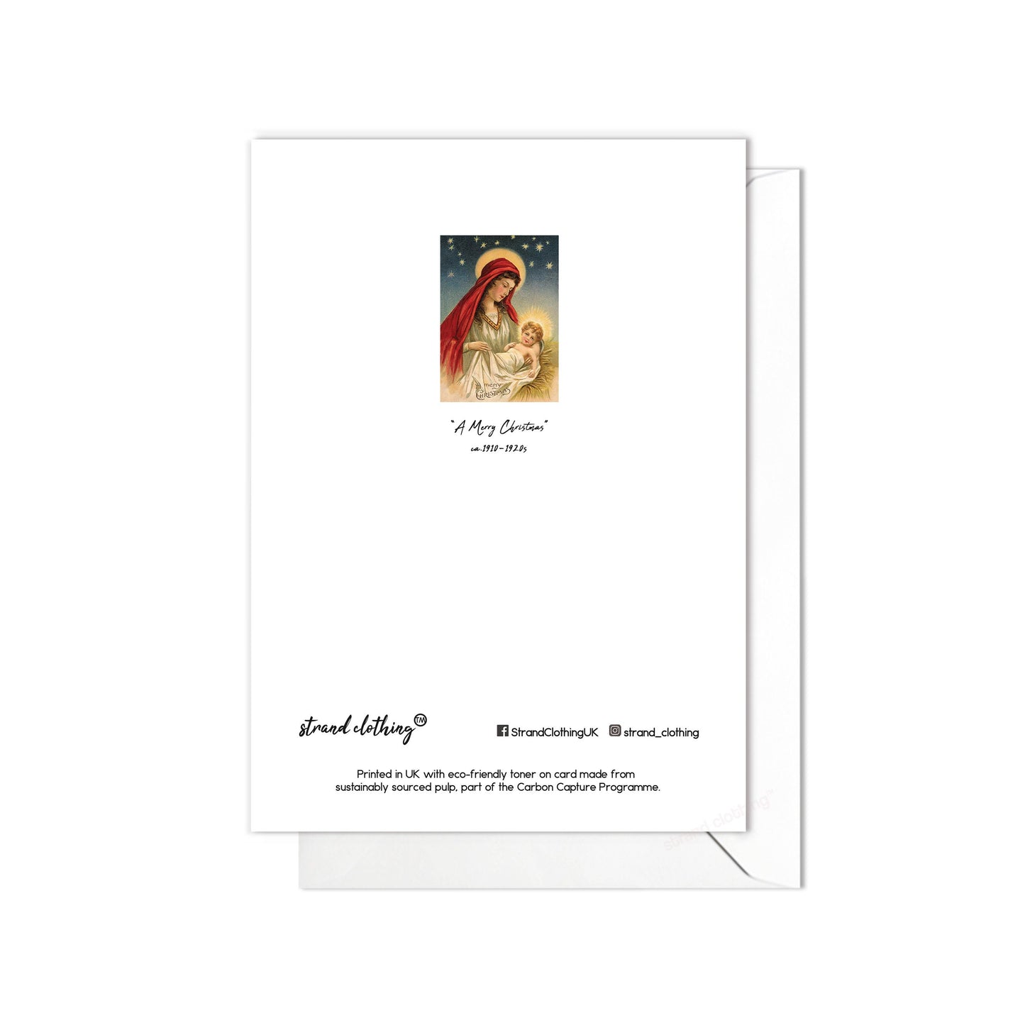 Victorian Greeting Cards Christmas Card Xmas Tree New Year Winter Edwardian Madonna Nativity British Vintage Old Retro Kitsch Pretty - M24