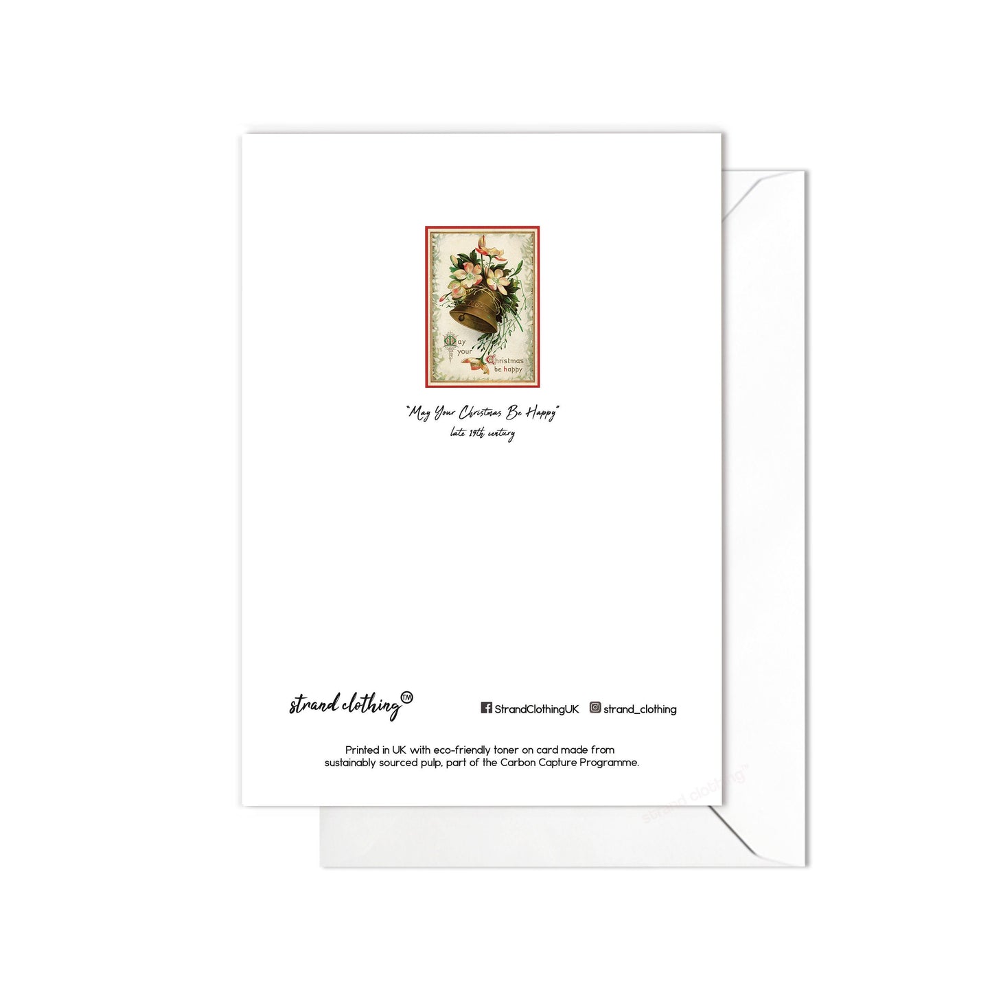 Victorian Greeting Cards Christmas Card Set Xmas Bells Tree New Year Winter Edwardian Vintage Antique Retro Santa Beautiful Elegant - B50