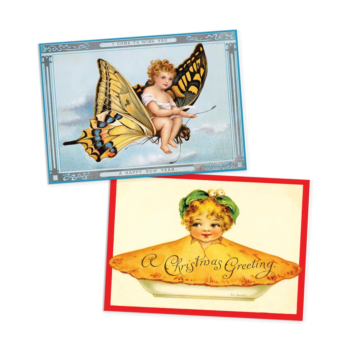 Victorian Weird Art Postcards Set of 10 Christmas X-mas Xmas Cards Postcard Pack Print Edwardian Era Period Aesthetic Funny Cute Quirky Gift