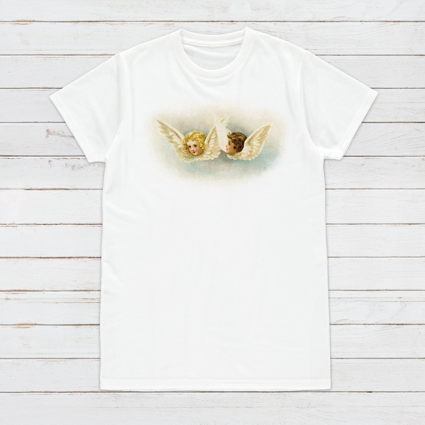 Victorian Angel T Shirt Cupids Seraphim Cherubim Dove Wings Kitsch Quirky Cute Aesthetic Grunge Alternative Gift Womens Mens Printed Tee Top