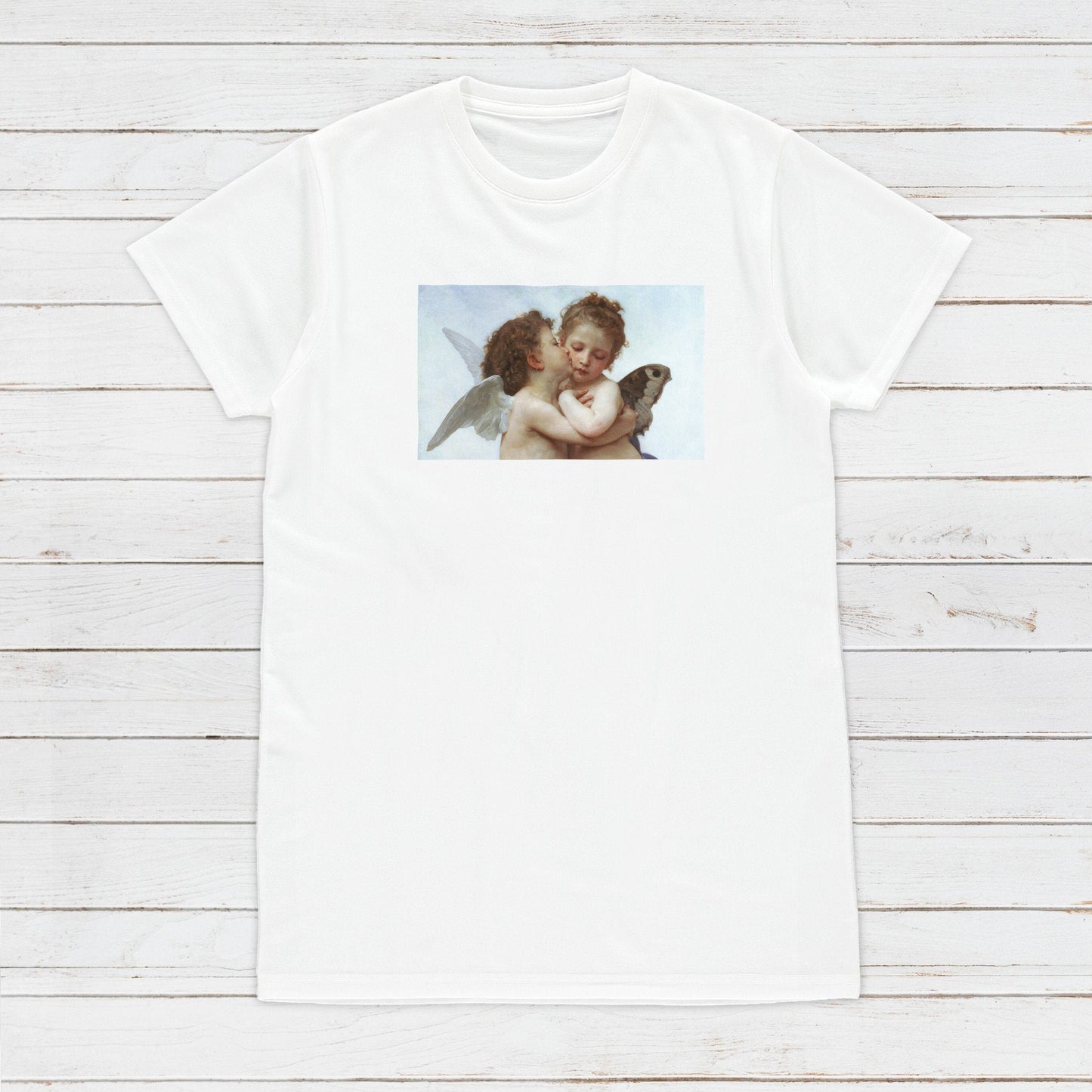 Cupid T Shirt L'Amour and Psyché Bouguereau Baroque Rococo Art Quirky Aesthetic Grunge Alternative Gift Cute Pretty Womens Mens Printed Tee