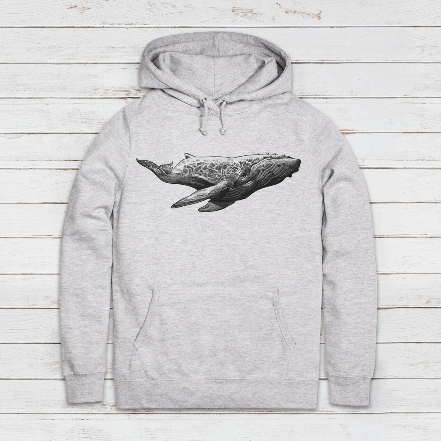Humpback Whale Hoodie Gyotaku Art Pencil Drawing Design Blue Orca Earth Planet Ocean Cute Womens Girls Printed Hooded Top Sweatshirt Gift