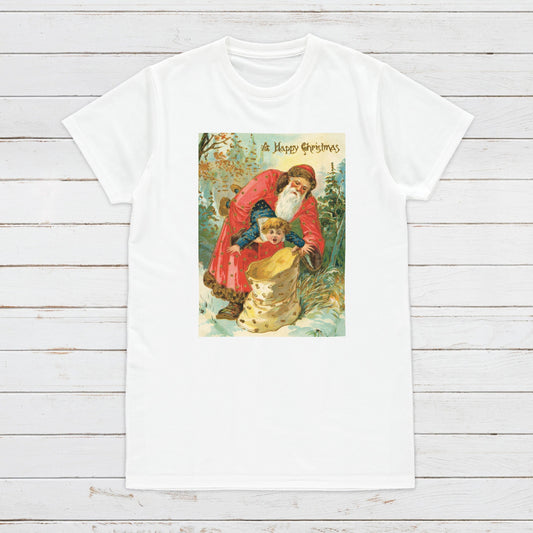 Victorian Santa Claus T Shirt Weird Funny Creepy Kitsch Quirky Original Cute Aesthetic Grunge Alternative Gift Womens Mens Printed Tee Top