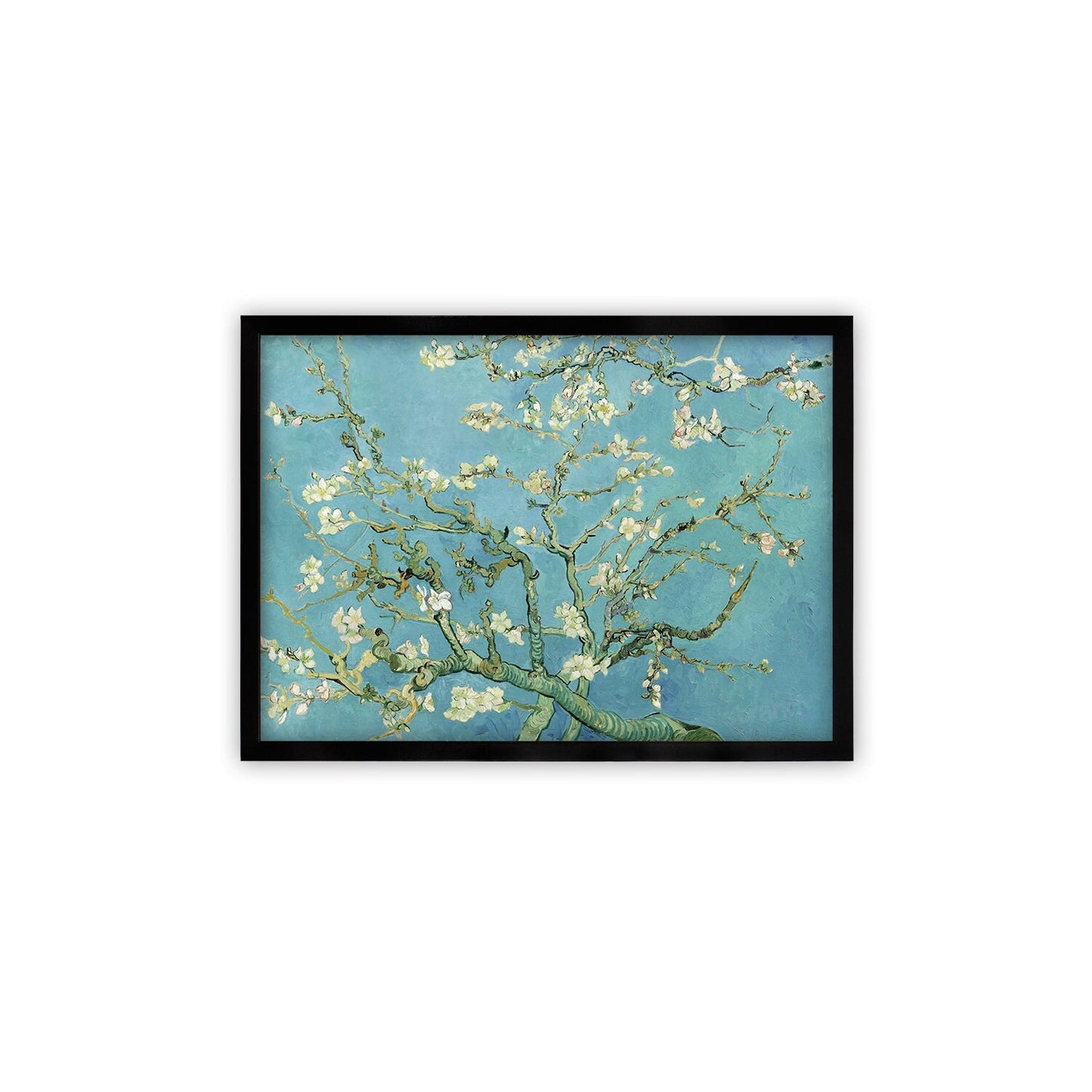 Vincent Van Gogh Art Print Poster Impressionist Almond Blossoms Floral Flowers Impressionism Painting Framed Mounted Wall Beautiful A2 A3