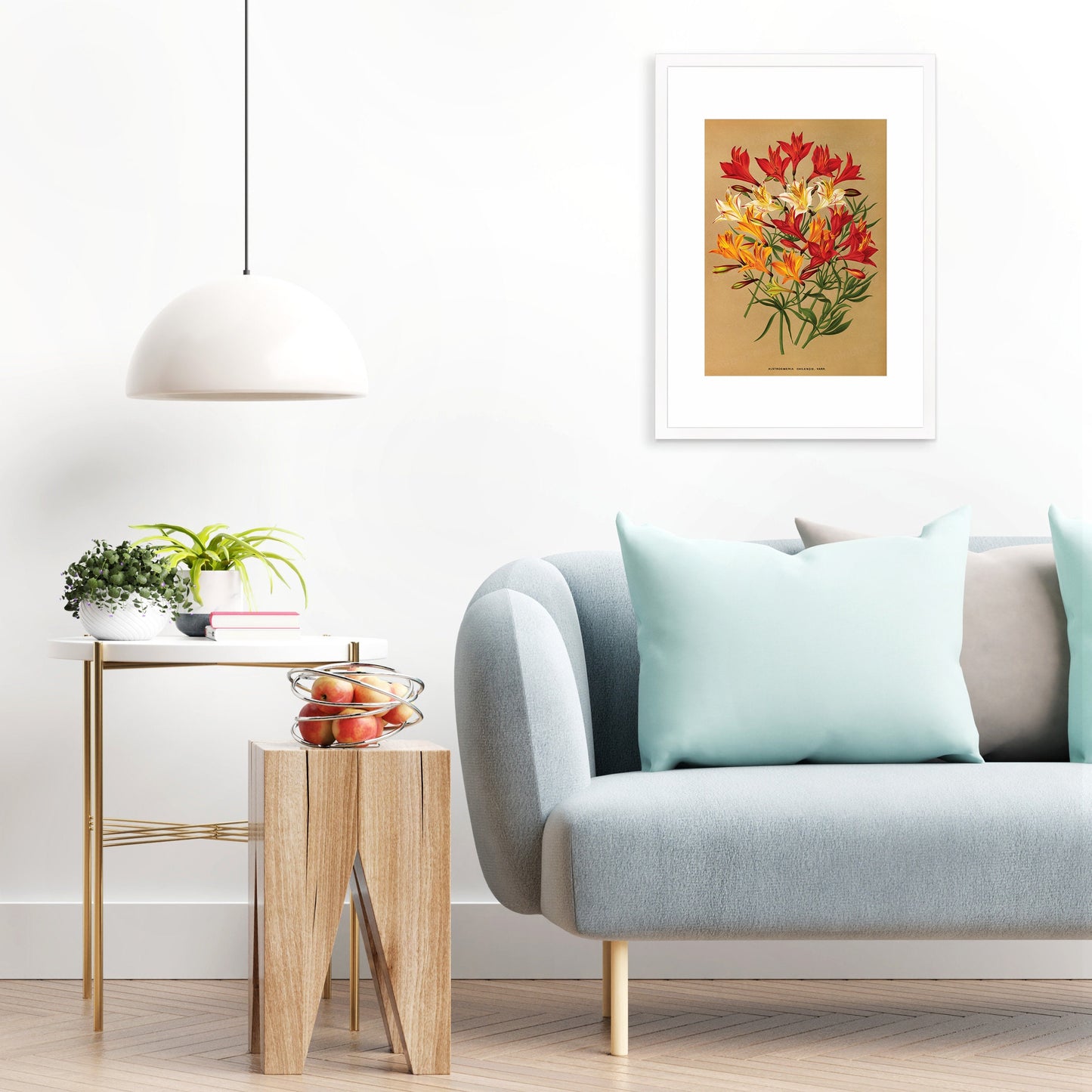 Antique Botanical Art Print Poster Vintage Wall Art Flowers Floral Alstroemeria Leaf Plant Illustration Victorian Herbs Beautiful Pressed A3