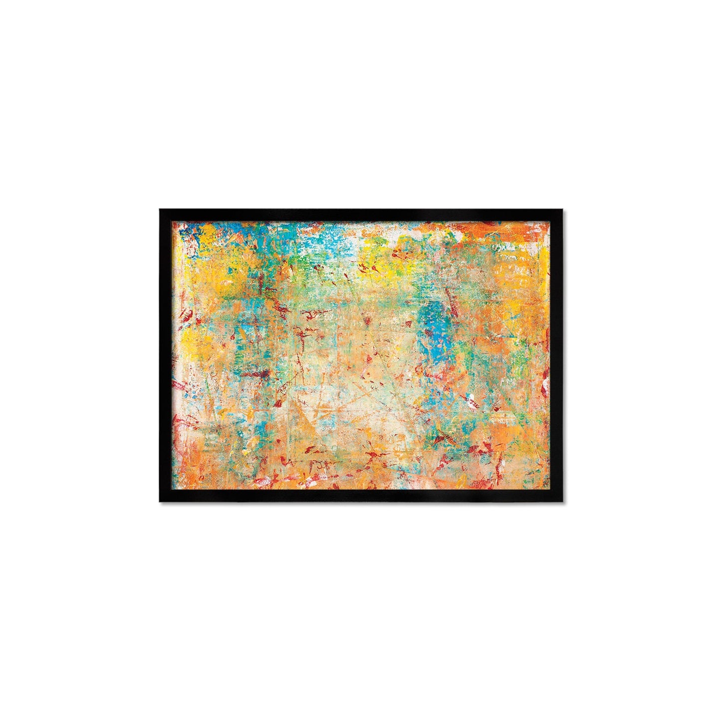 Contemporary Abstract Art Framed Mounted Wall Decor Print Poster Painting Original Modern Expressionism Original Unique Pretty Beautiful