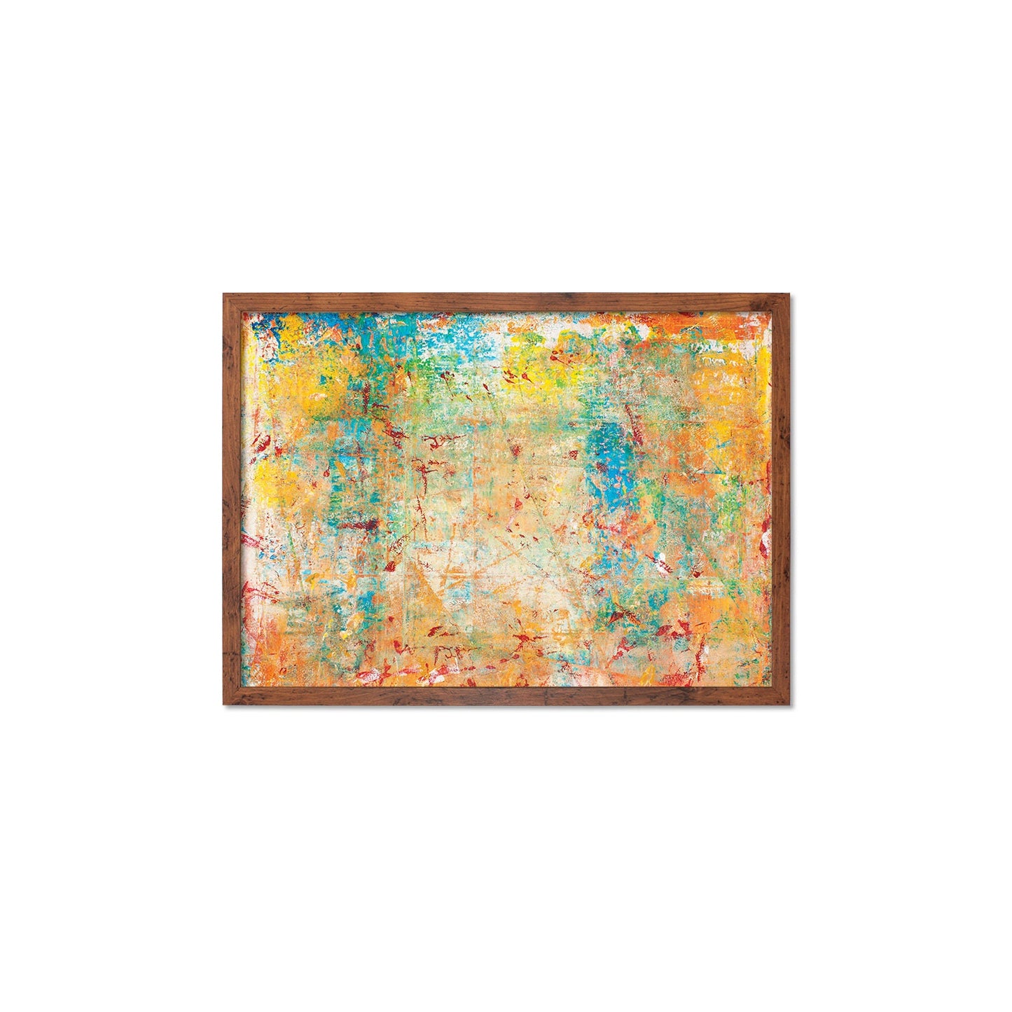 Contemporary Abstract Art Framed Mounted Wall Decor Print Poster Painting Original Modern Expressionism Original Unique Pretty Beautiful