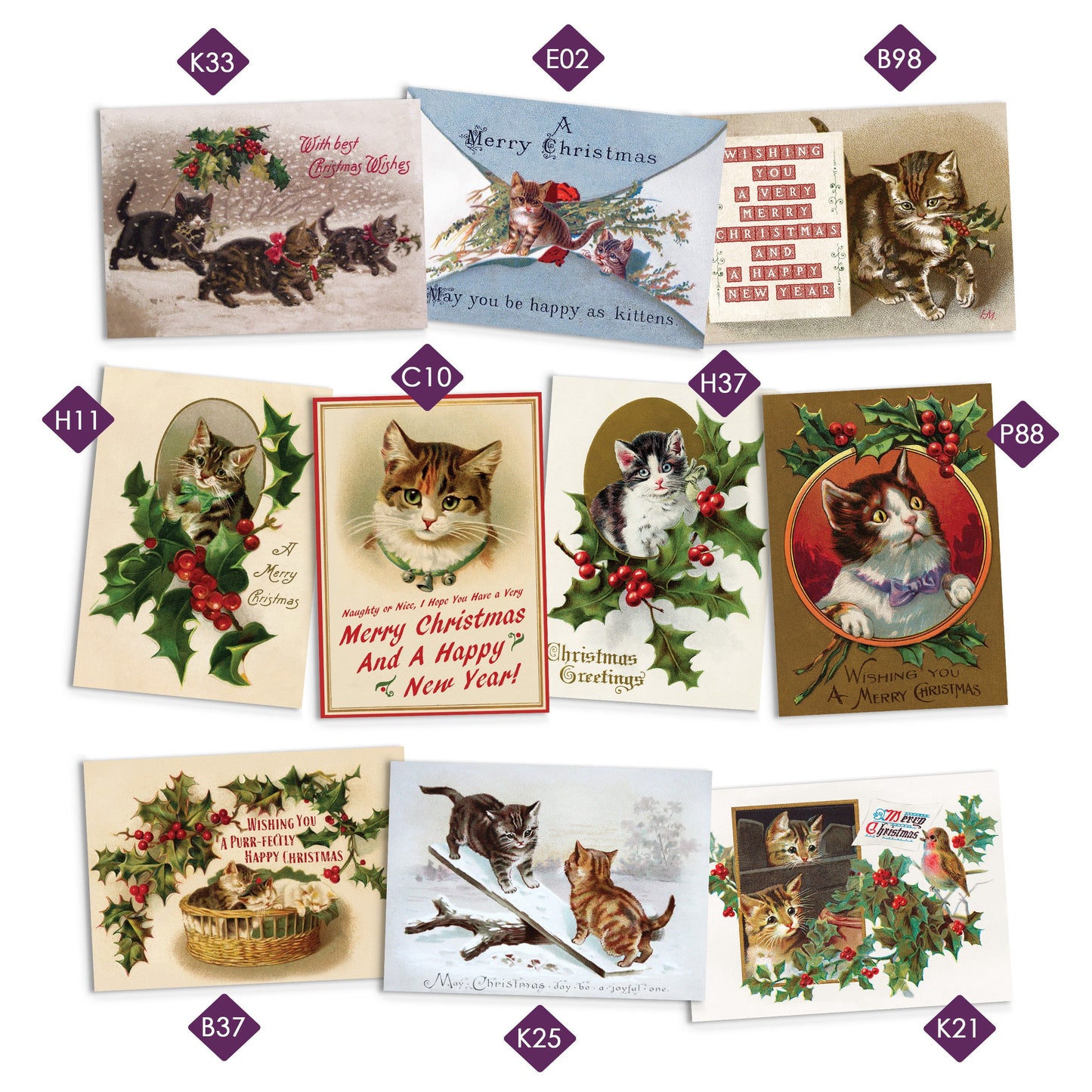 Greeting Cards Mix & Match Bundle - Card Set of 5 10 Happy Birthday Christmas Vintage Wedding Any Occasion Japanese Kawaii Cute Mix Pack