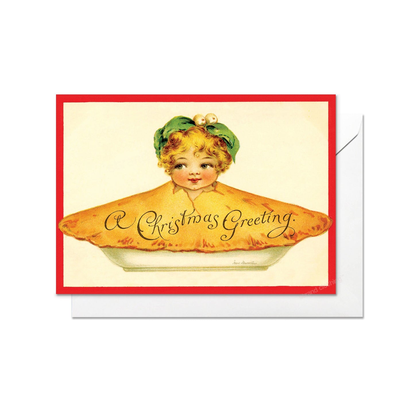 Weird Victorian Greeting Cards Christmas Card Set Xmas New Year Winter Edwardian Vintage Retro Child Pie Plum Pudding Funny Festive Cute P87