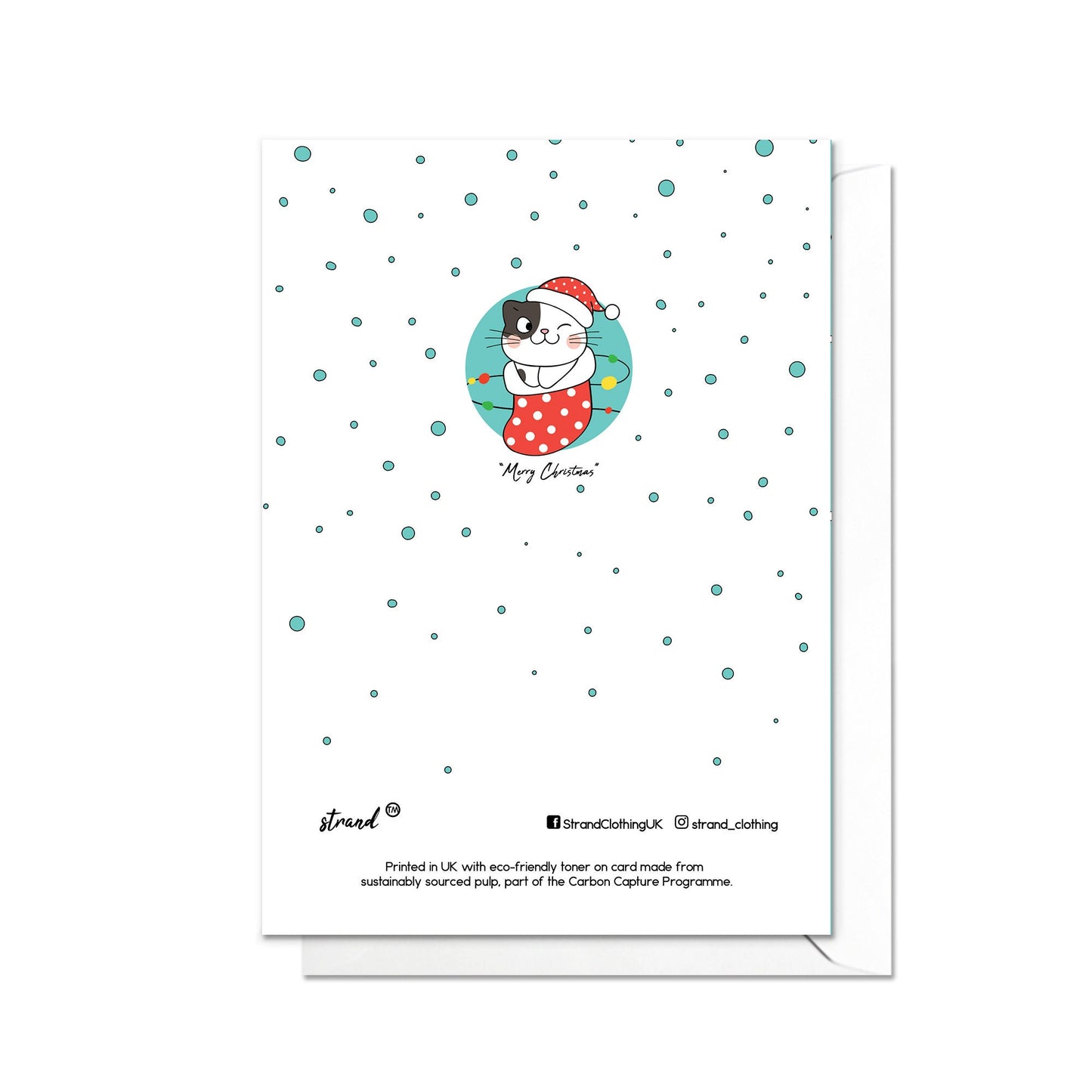 Christmas Greeting Card Kawaii Xmas Tree New Year Winter Pretty Cats Kittens Retro Santa Claus Kittens Cute Party Cat-Lover Gift Gifts - F90