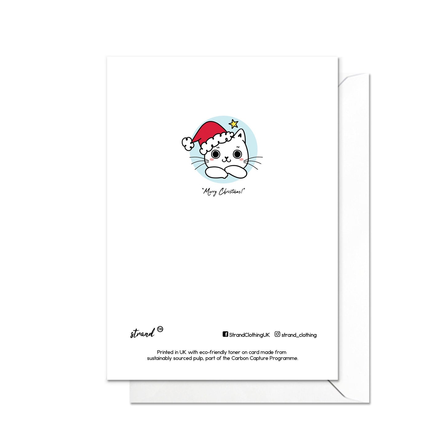 Christmas Greeting Card Kawaii Xmas Tree New Year Winter Pretty Cats Kittens Retro Santa Claus Kittens Cute Luxury Cat-Lover Gift Gifts T54