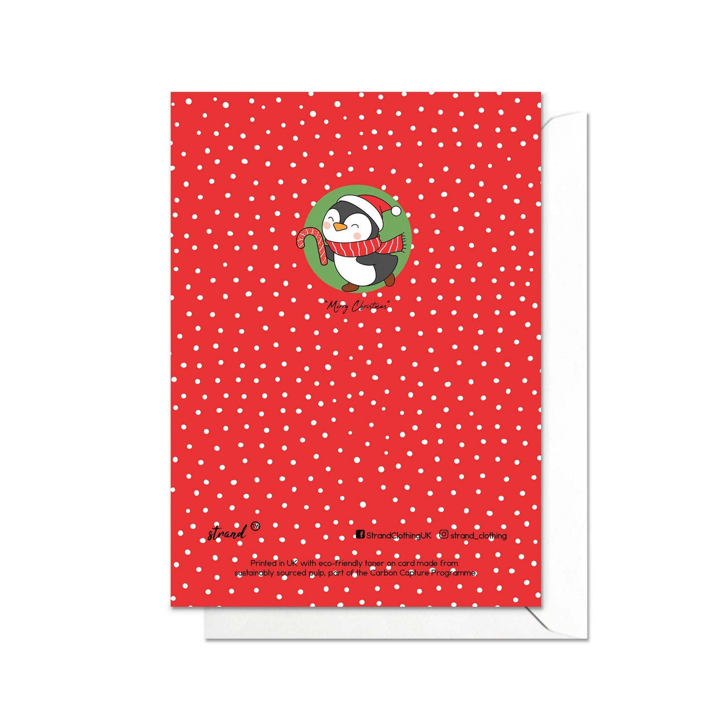 Christmas Greeting Card Kawaii Merry Xmas Tree New Year Winter Pretty Penguins Adorable Animals Cupcakes Retro Santa Claus Cute Gift - P59