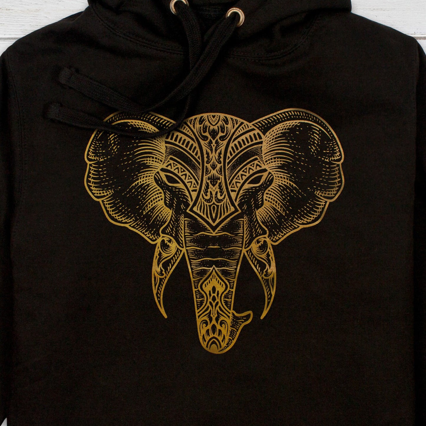 Elephant Hoodie Lotus Mandala Indian Henna Tattoo Meditation Ganesha Hindu Hinduism Design Printed Mens Womens Sweatshirt Printed Hooded Top
