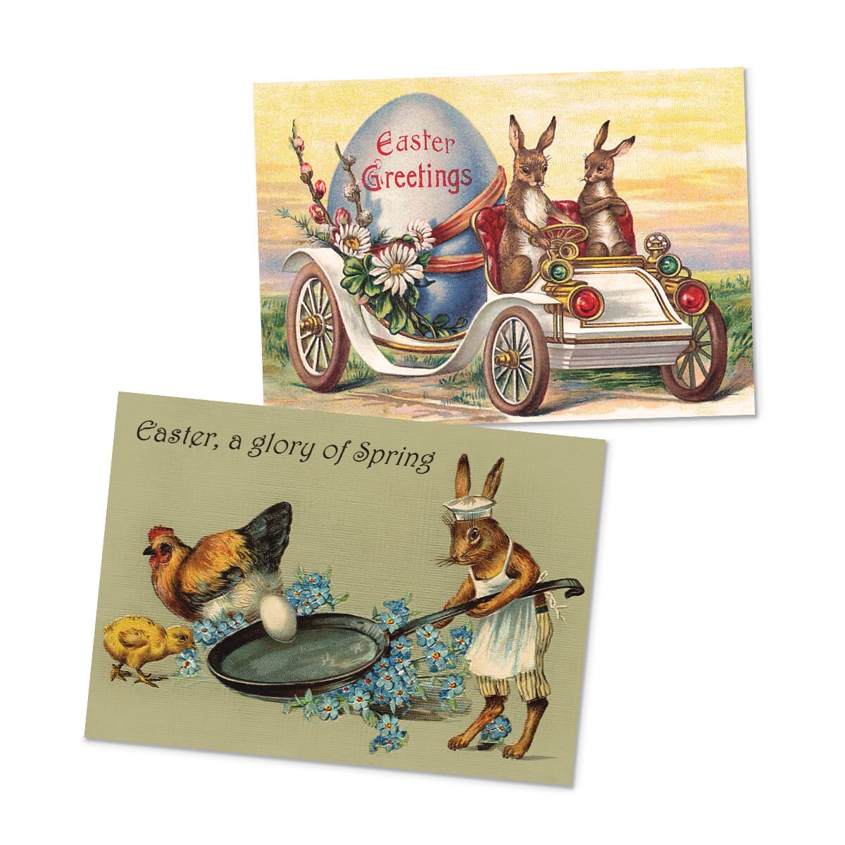 Victorian Weird Art Postcards Set of 10 Happy Easter Cards Postcard Pack Print Edwardian Era Period Aesthetic Creepy Funny Cute Unique Gift