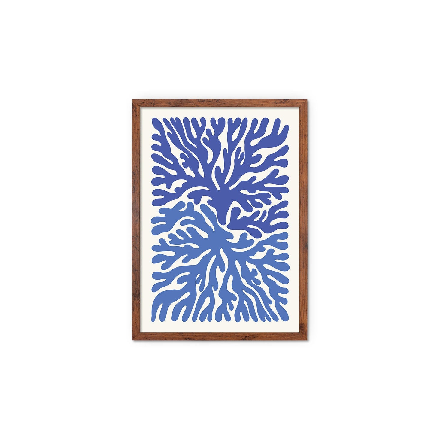 Framed Abstract Art Print Poster Wall Home Decor Modern Contemporary Underwater Ocean Original Unique Beautiful Minimal Organic Mid-century
