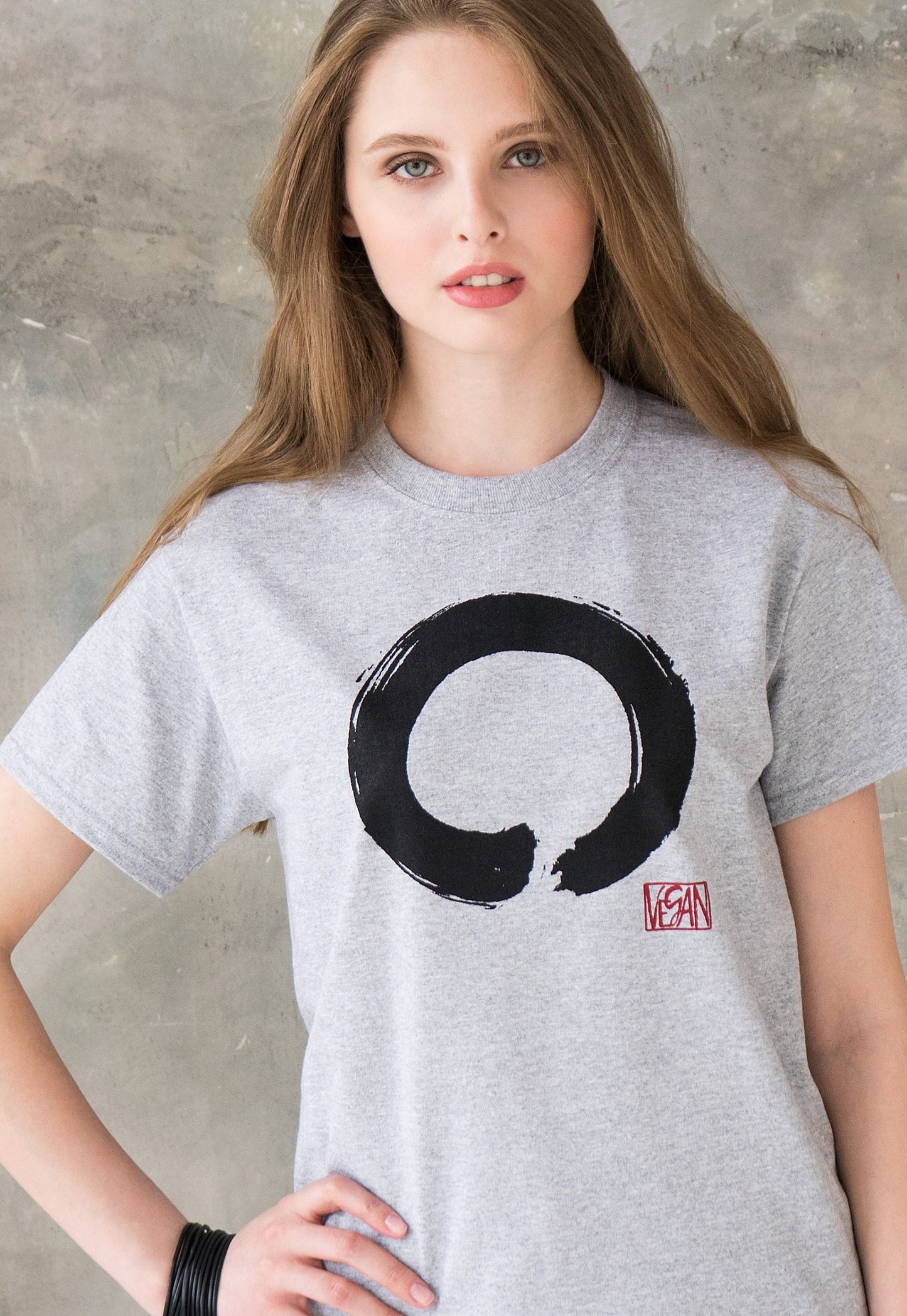 Vegan T Shirt - Enso Buddhist Circle - Vegetarian Veggie Buddhist Buddhism Wabi Sabi Zen Peace Men's Women's Unisex Graphic Printed Top Tee