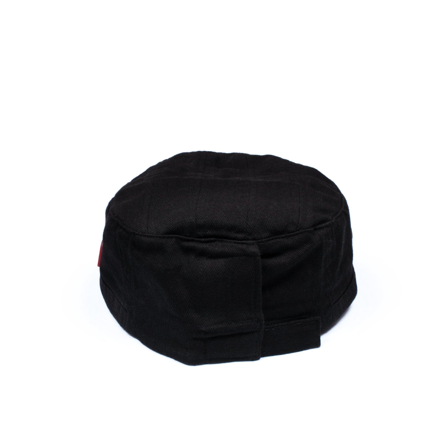 Cadet Army Cap with Japanese Vinyl Applique - Military Retro Vintage Mens Womens Black Kuroi Hat Japan Aesthetic Streetwear Officer Kawaii