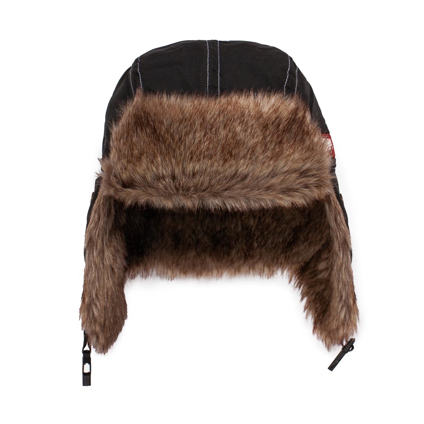 Japanese Style Trapper Hat - Faux Fur Sherpa Hat Ushanka Aviator Ski Vegan Black Retro Vintage Mens Womens Japan Aesthetic Streetwear Kawaii