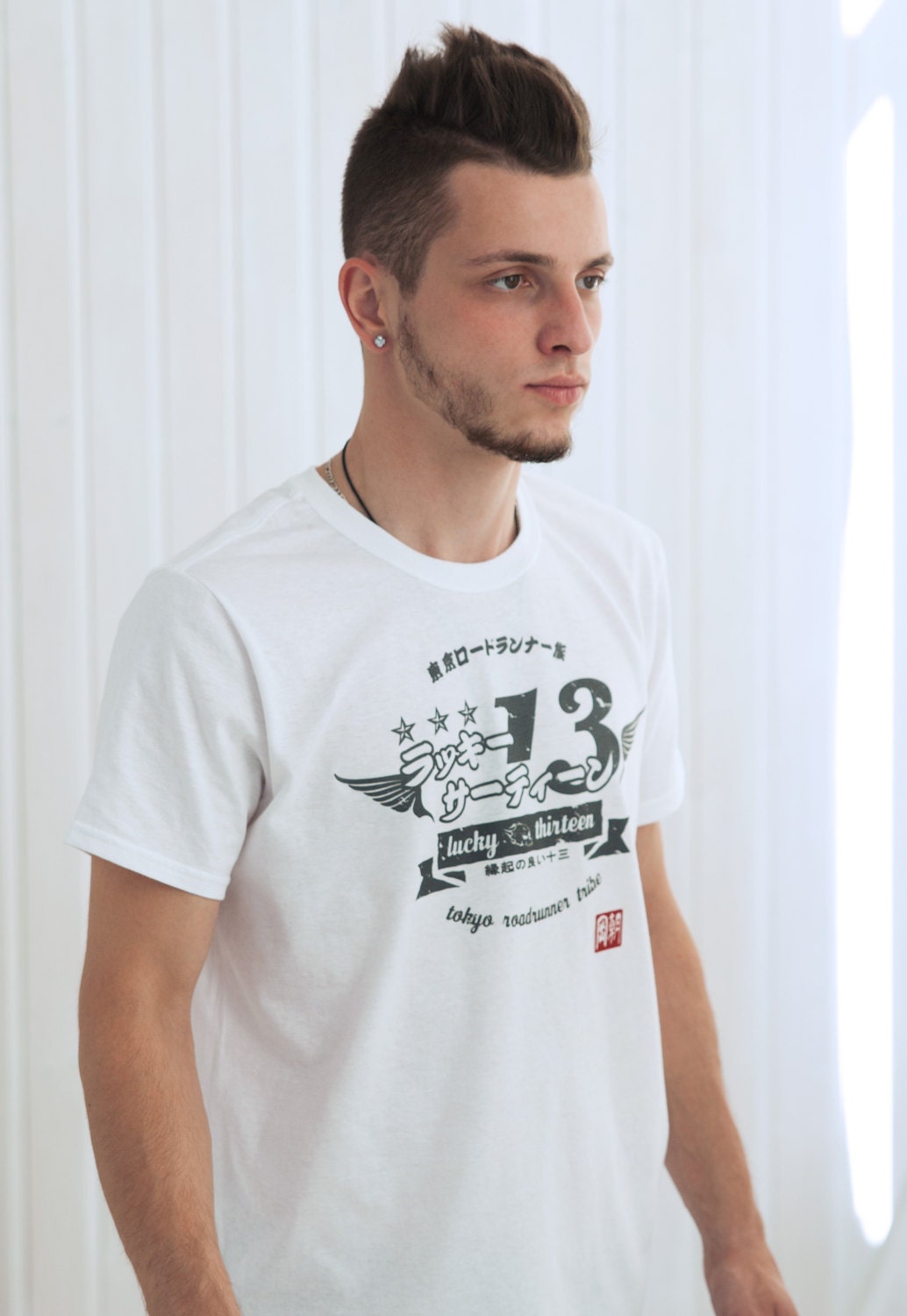 Tokyo Roadrunner Japanese T Shirt – Lucky Japan Retro Vintage Harajuku Style Kaminari Bosozoku Wings Anime Manga Mens Womens Printed Tee Top