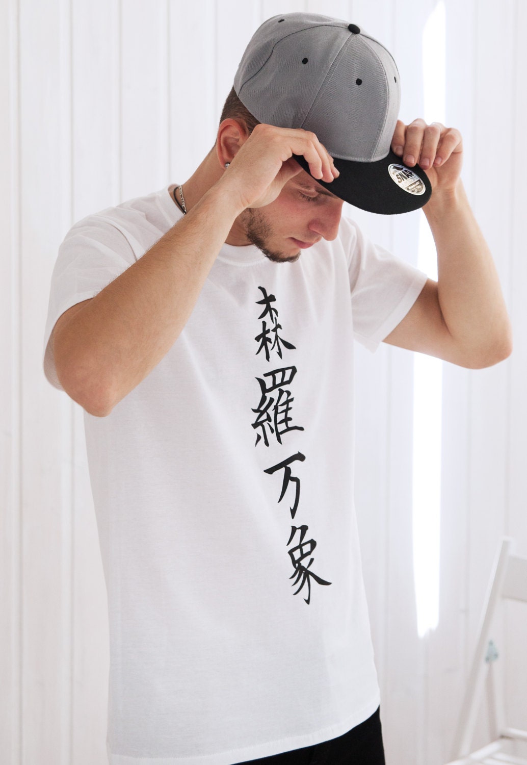Japanese T Shirt - Universe Japan Calligraphy Kanji Martial Arts Yoga Karate Buddhist Buddha Zen Traditional Mens Womens Printed Tee T-Shirt