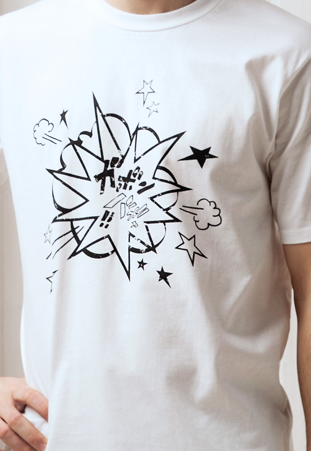 Japanese T Shirt - Manga Explosion Japan Kawaii Anime Kanji Comic Book Comics Cosplay Comicon Geek Otaku Giseigo Mens Screen Printed Tee Top