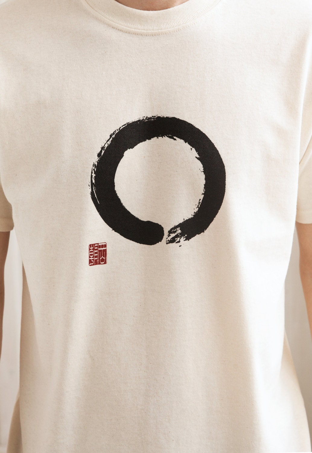 Japanese T Shirt Enso Circle Japan Calligraphy Buddhism Buddhist Yoga Zen Martial Arts Inspirational Aesthetic Causal Screen Printed Tee