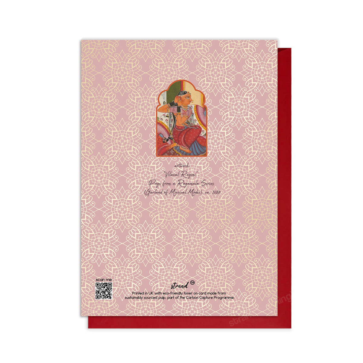 Vilaval Ragini – Indian Miniature Art Greeting Card