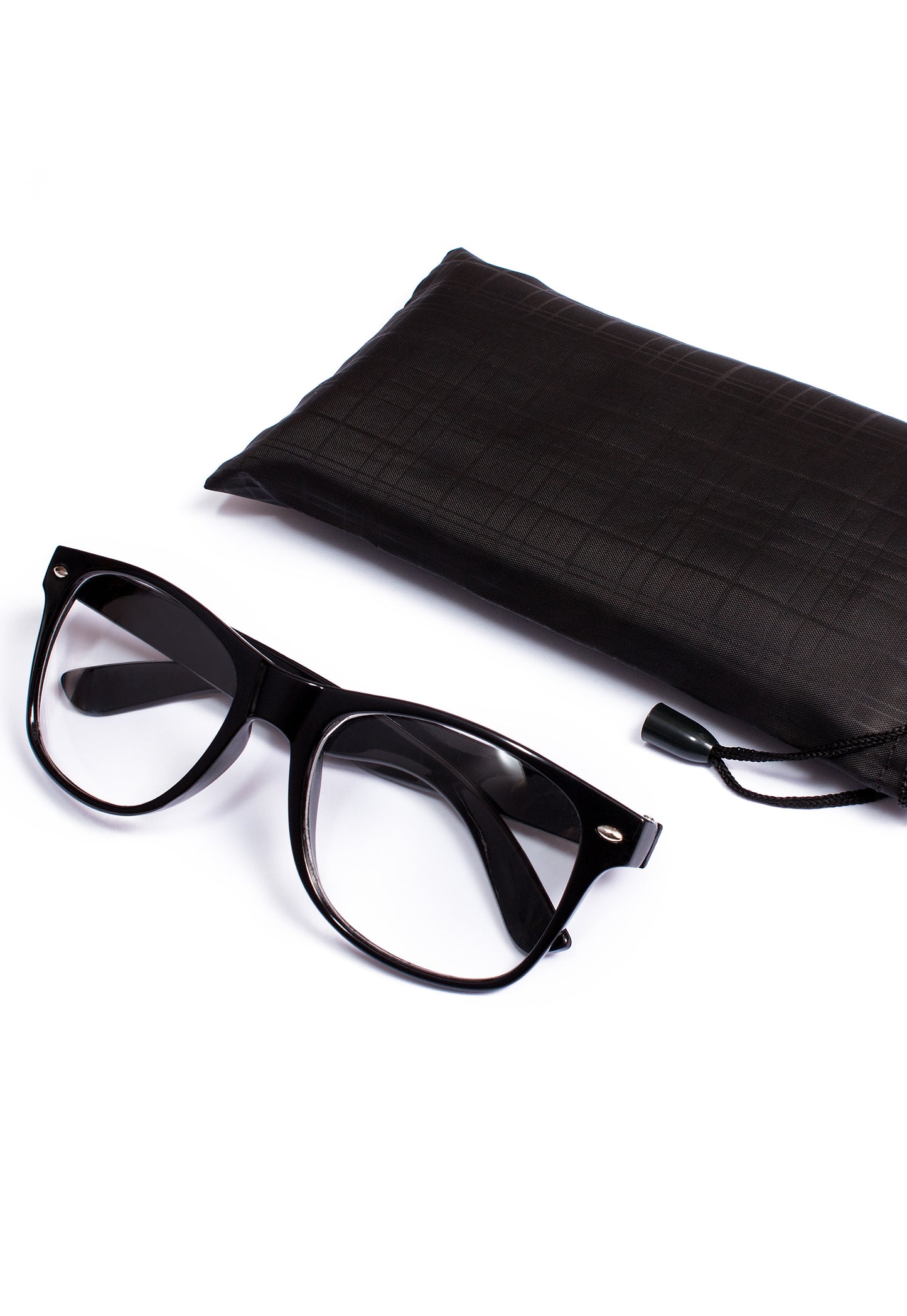 Black Chunky Geek Glasses with Clear Lenses – Kawaii Cosplay Style