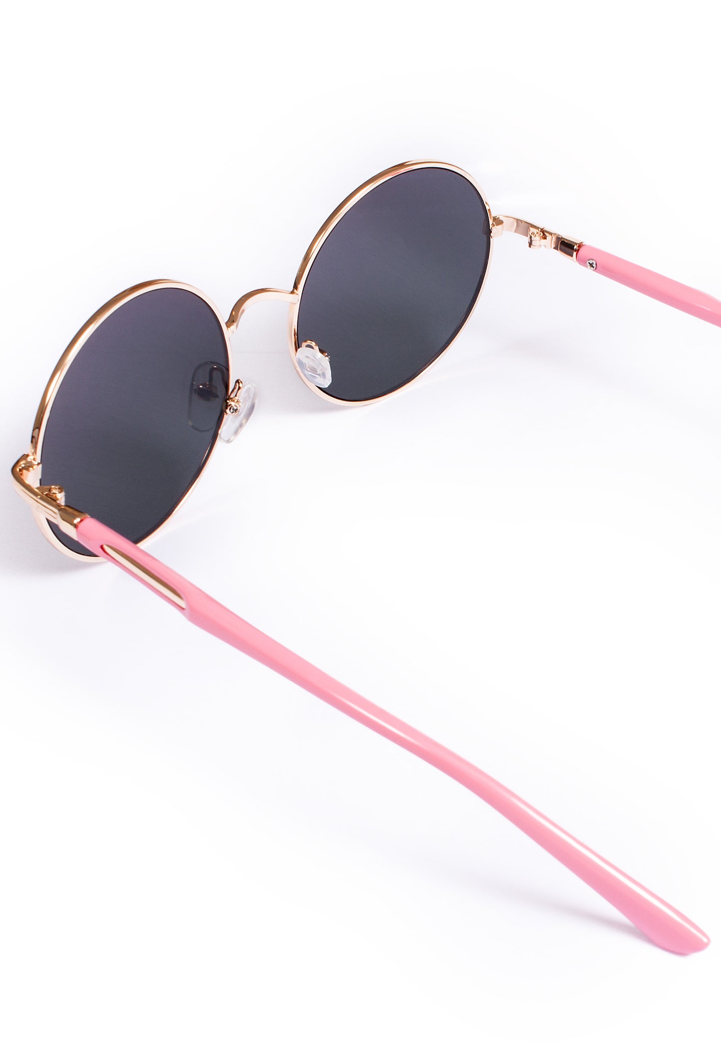 Round Mirror Lens Sunglasses in Pink & Purple – Retro Boho Style