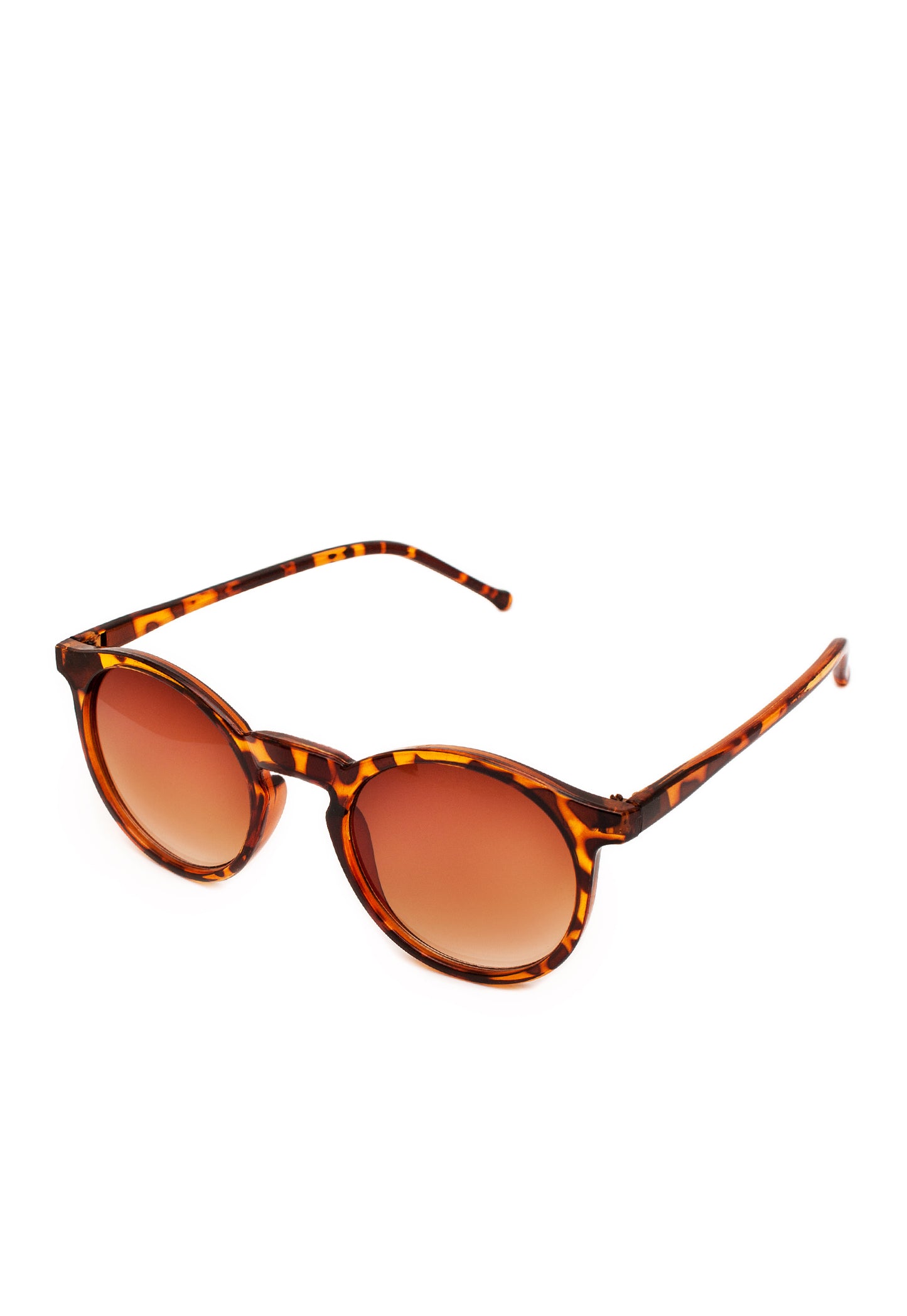 Classic Round Tortoiseshell Sunglasses in Animal Print - Oxford Frame