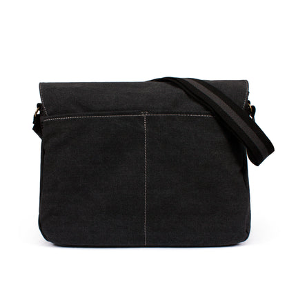 Japanese Retro Canvas Messenger Bag – Asaoka Vinyl Applique Shoulder Bag