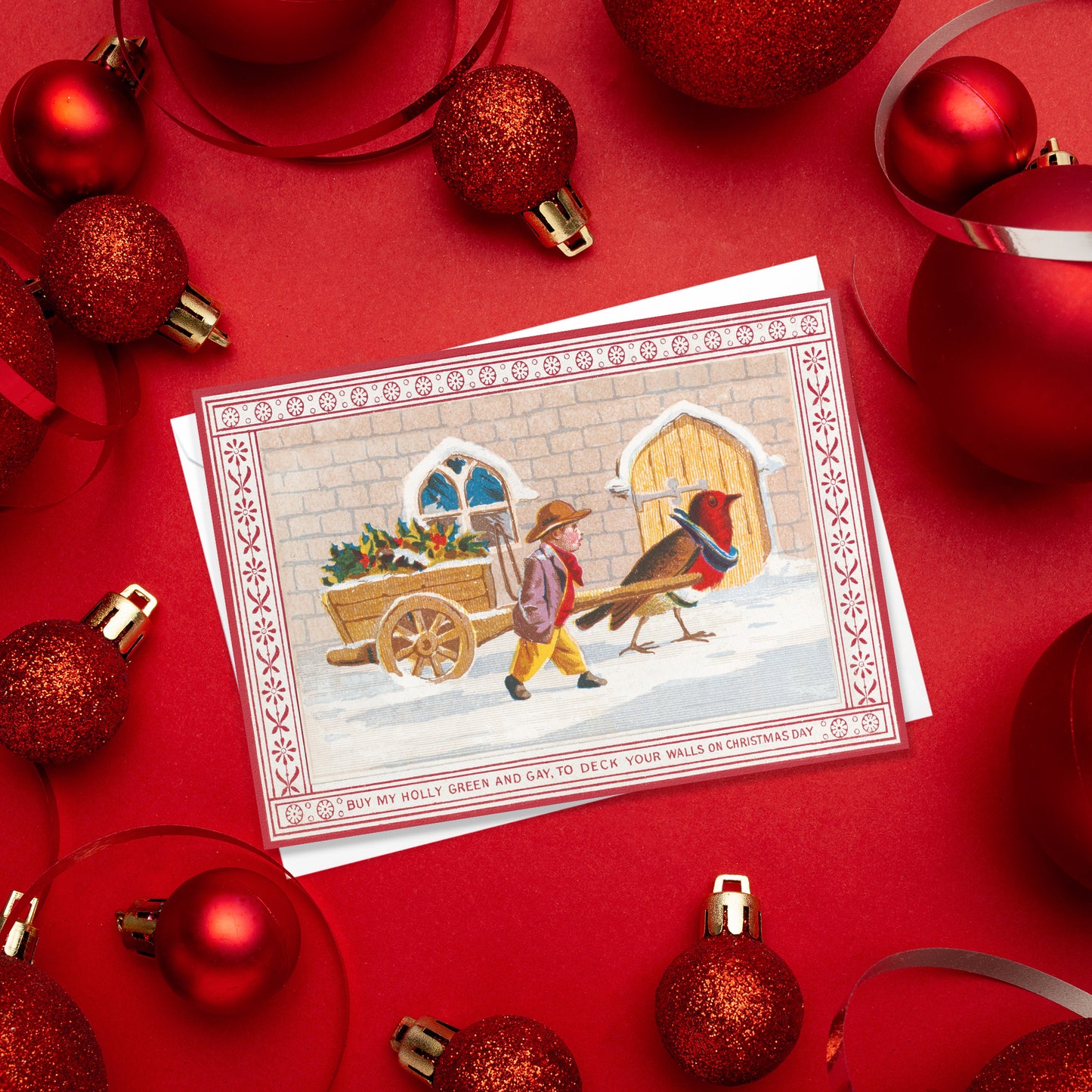 Weird Victorian Christmas Greeting Cards – Set of 10 | Creepy & Funny Retro Holiday Designs