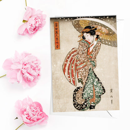 Japanese Ukiyo-e Greeting Cards – Set of 10 | Hokusai, Hiroshige, Haiku Art Cards for All Occasions