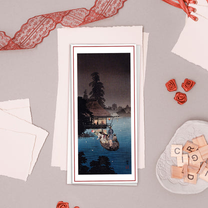 Japanese Ukiyo-e Art Greeting Cards – Luxury Tall Set of 5 | Birthday & All Occasion