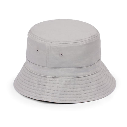 Reversible Bucket Hat with Japanese Applique – Black & Grey