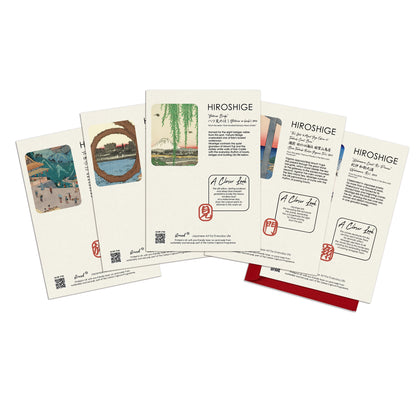 Hiroshige Japanese Ukiyo-e Greeting Cards – Set of 5 | Collection 2